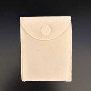 Beige Suede Jewelry Bag